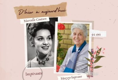 Marcelle Couture, 92 ans, la voix soprano dramatique d’hier à aujourd’hui